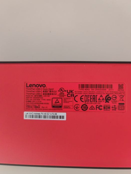 Docking station Lenovo ThinkPad USB-C, Dock Gen 2