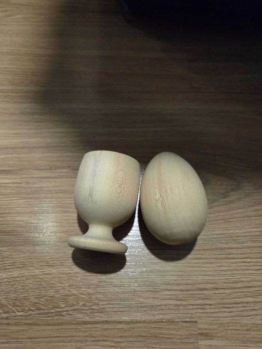 Oua din lemn cu suport - Waldorf, Montessori