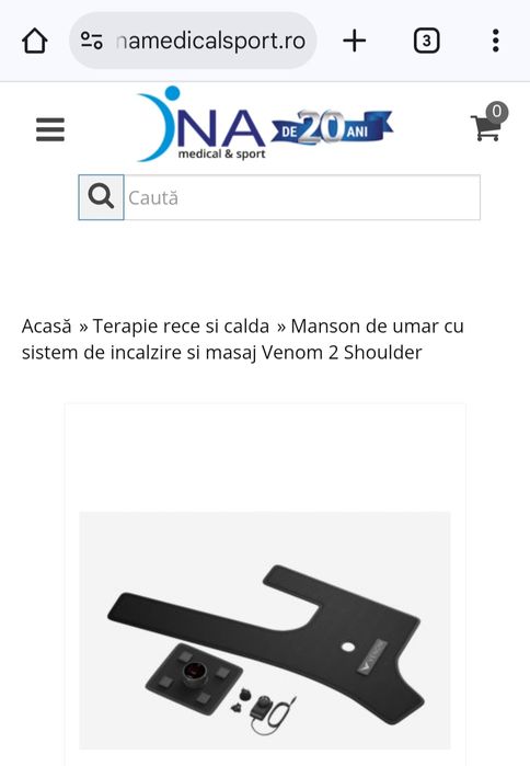 Manson de umar STANG cu sistem de incalzire si masaj Venom 2 Shoulder