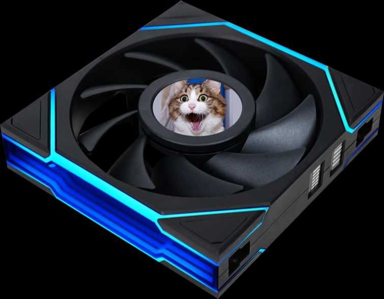 Новый беспроводной реверсивный с дисплеем, подсветкой кулер от Lian Li