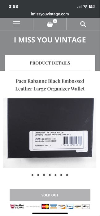 Portofel Paco Rabanne original
