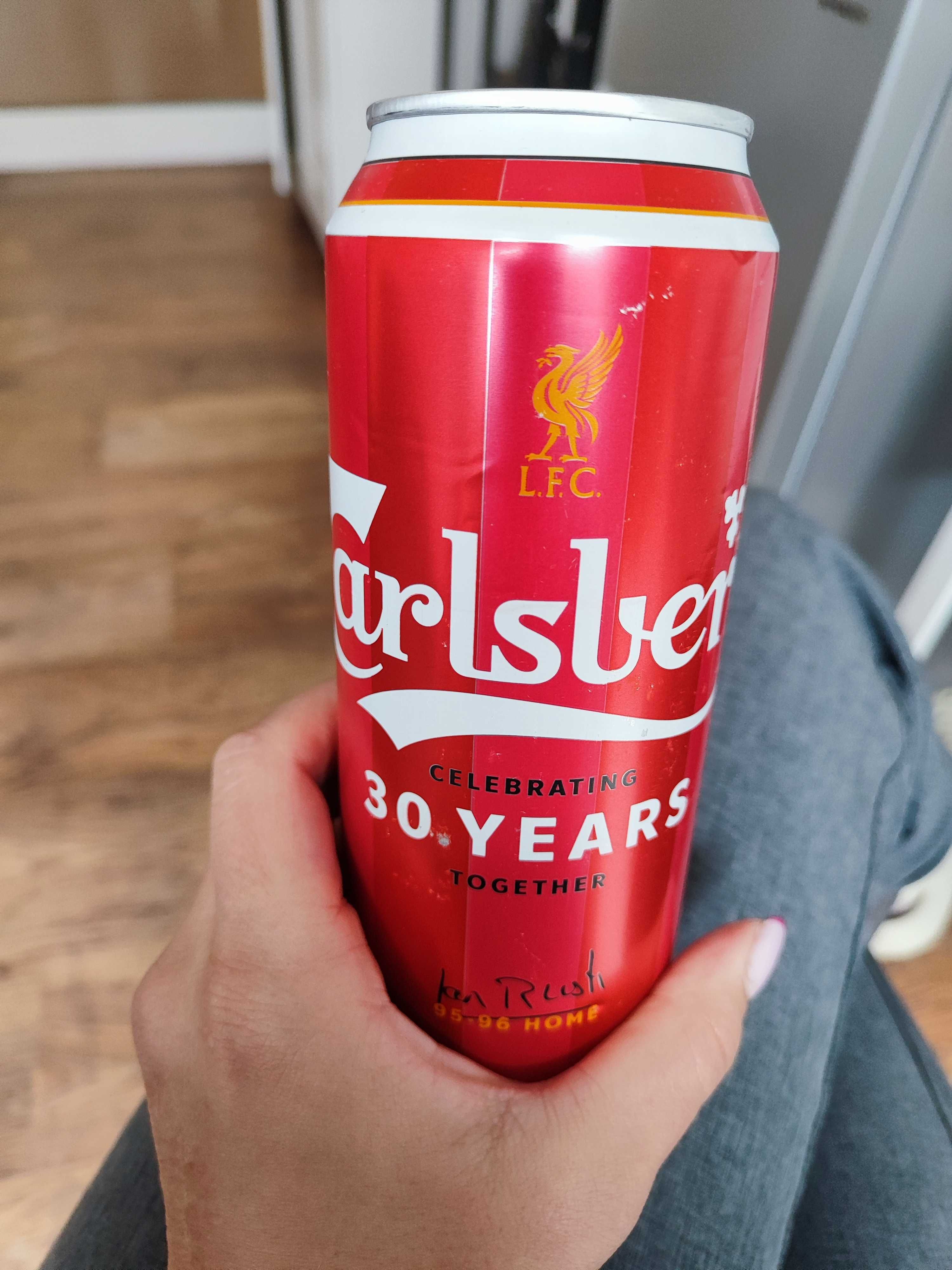 Колекционерска бира кен Carlsberg Liverpool 30 years together