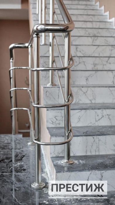 Изготовление лестничных ограждений, поручней из нержавеющей стали