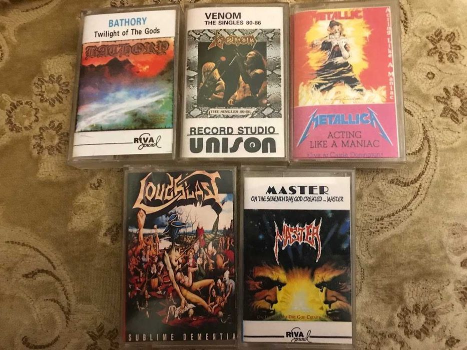 Касетки метъл Унисон, Рива Саунд, Кингс Рекърдс, Лазаров Рекърдс и др.