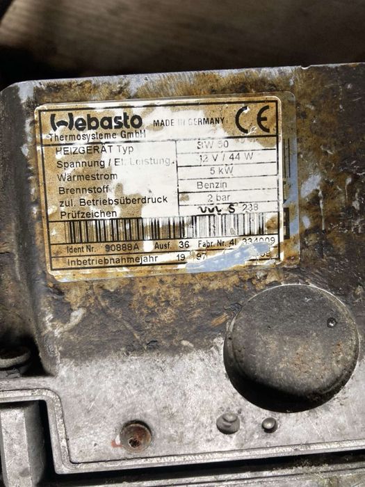 Бензинова печка Webasto BW50