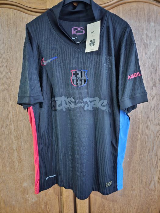 Tricou fotbal Barcelona x Travis Scott Lamine Yamal 19 Marimea XL Slim