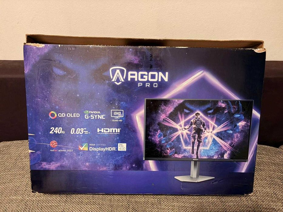 Monitor Gaming QD OLED AOC AG276QZD2, 26.7", QHD, 240Hz, Adaptive Sync