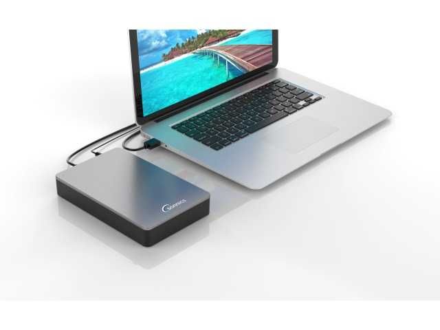 Hard disk extern portabil,SONNICS ,4TB,rosu si gri,sigilat