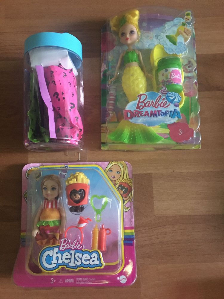 Barbie Dreamtopia Chelsea prințesa cariere sirena color reveal