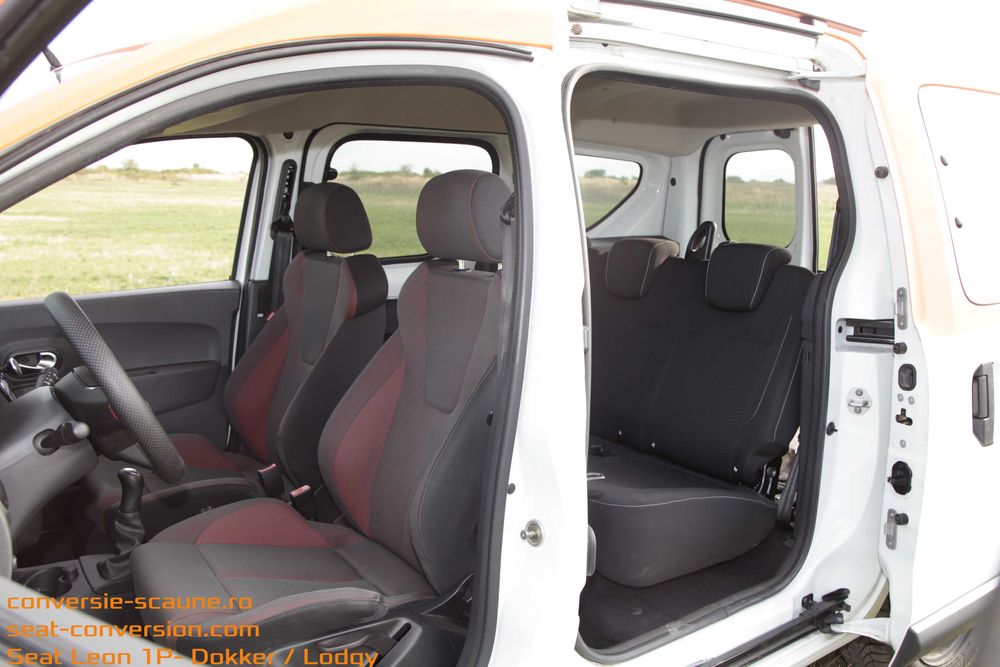 Sistem adaptare scaune de Seat Leon FR 1P pe Lodgy Dokker