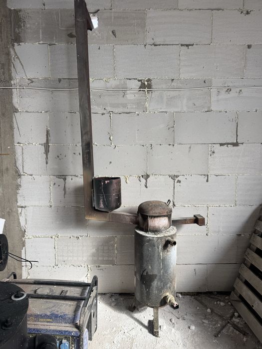 Котел на отработке с водяной рубашкой