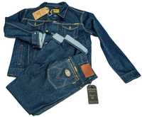 Винтажный джинсовый костюм "Montana", трёх оттенков индиго