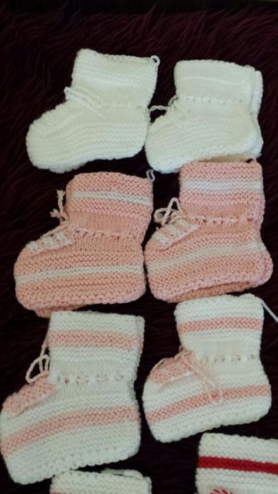 Плетени бебешки терлички- нови