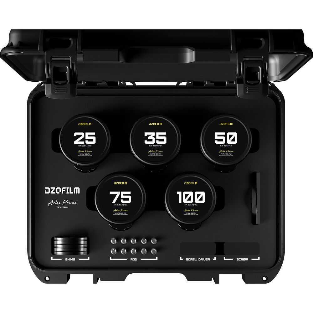 DZOFilm Arles FF/VV Prime Набор 5-ти Кинообъективов (ARRI PL)