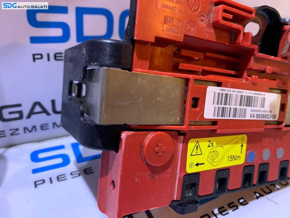 Tablou Panou Sigurante Borna Baterie Acumulator BMW Seria 1 E81 E87 2004 - 2013 Cod 6936653 6938504 6938501[S0325]