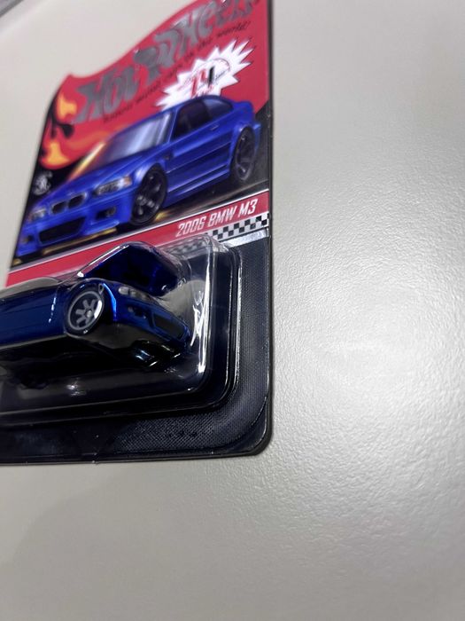 BMW M3 2006 albastru Hotwheels RLC numar 15621/30000 premium