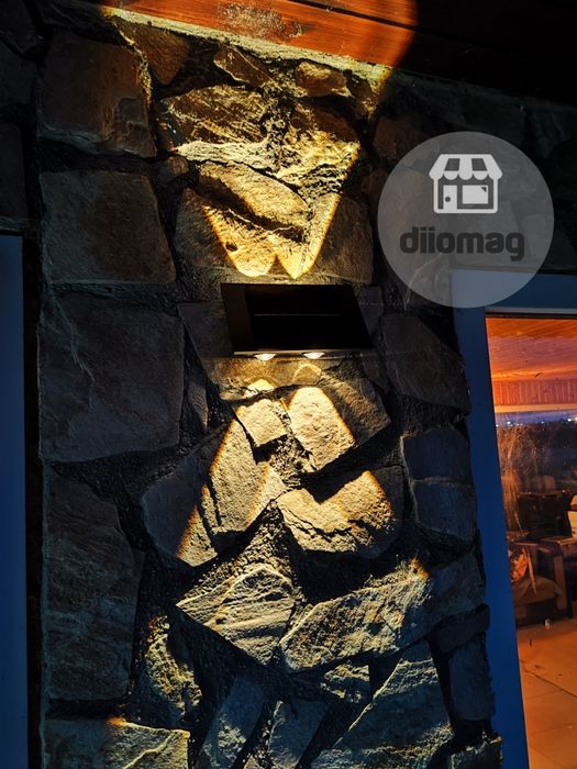 QUALITY Lampa decorativa solara perete 4LED bidirectional 3000k IP65