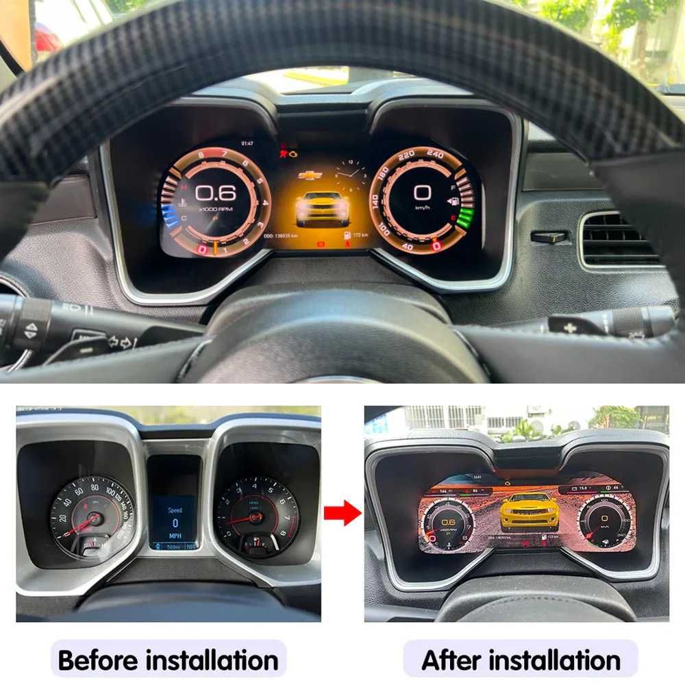 Дигитален километраж LCD 12.3" Chevrolet Camaro 2010-2015 LINUX SYSTEM