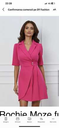 Rochie Moze fucsia tip sacou