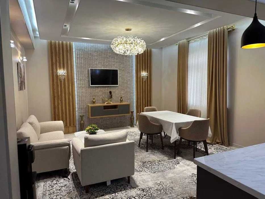 Люкс-квартира в BOBUR ELITE, 110м2, 3-ком, ориетир Туйхона Яккасарай