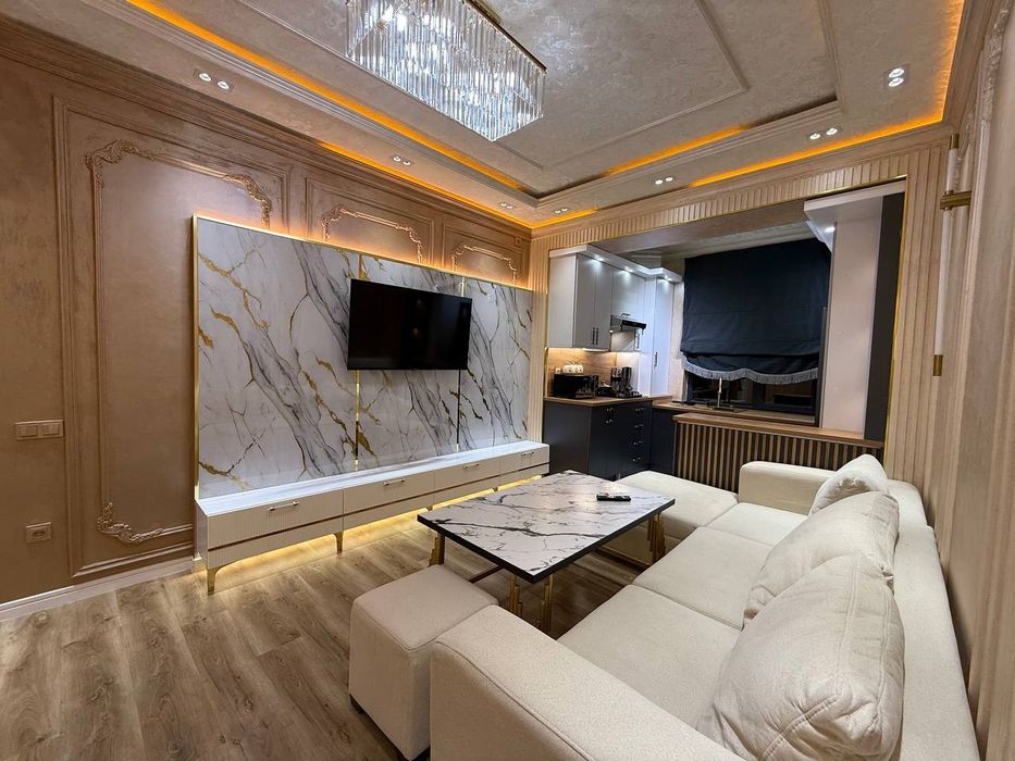 Сдаётся по суточная Premium Lux 2х ком studio на против Корзинка!!!