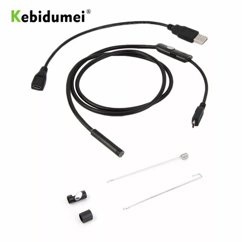 USB камера-эндоскоп, 1 и 2 м, 5.5 мм, гибкая Водонепроницаемая IP6