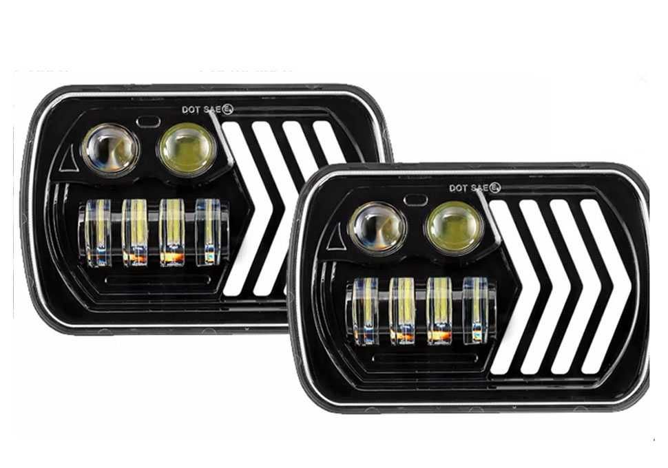 Комплект ляв и десен LED фар/лампа/халоген 5x7", 12V-24V