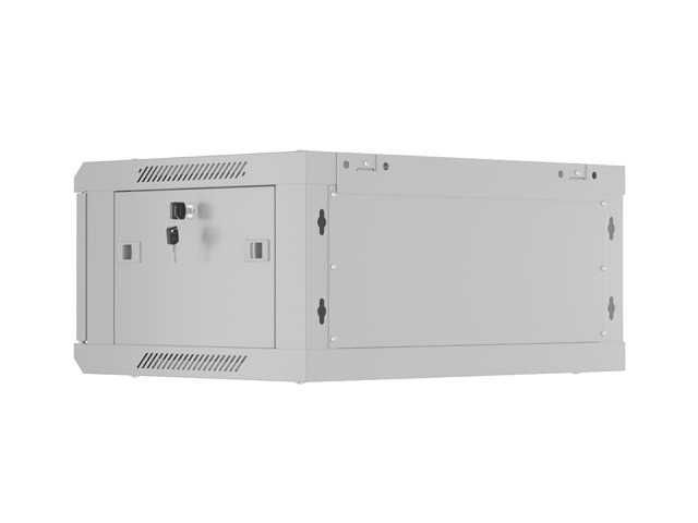 Rack 19" Lanberg 4U 600X450 Gri , Usa Metalica Perforata (Pachet Plat)