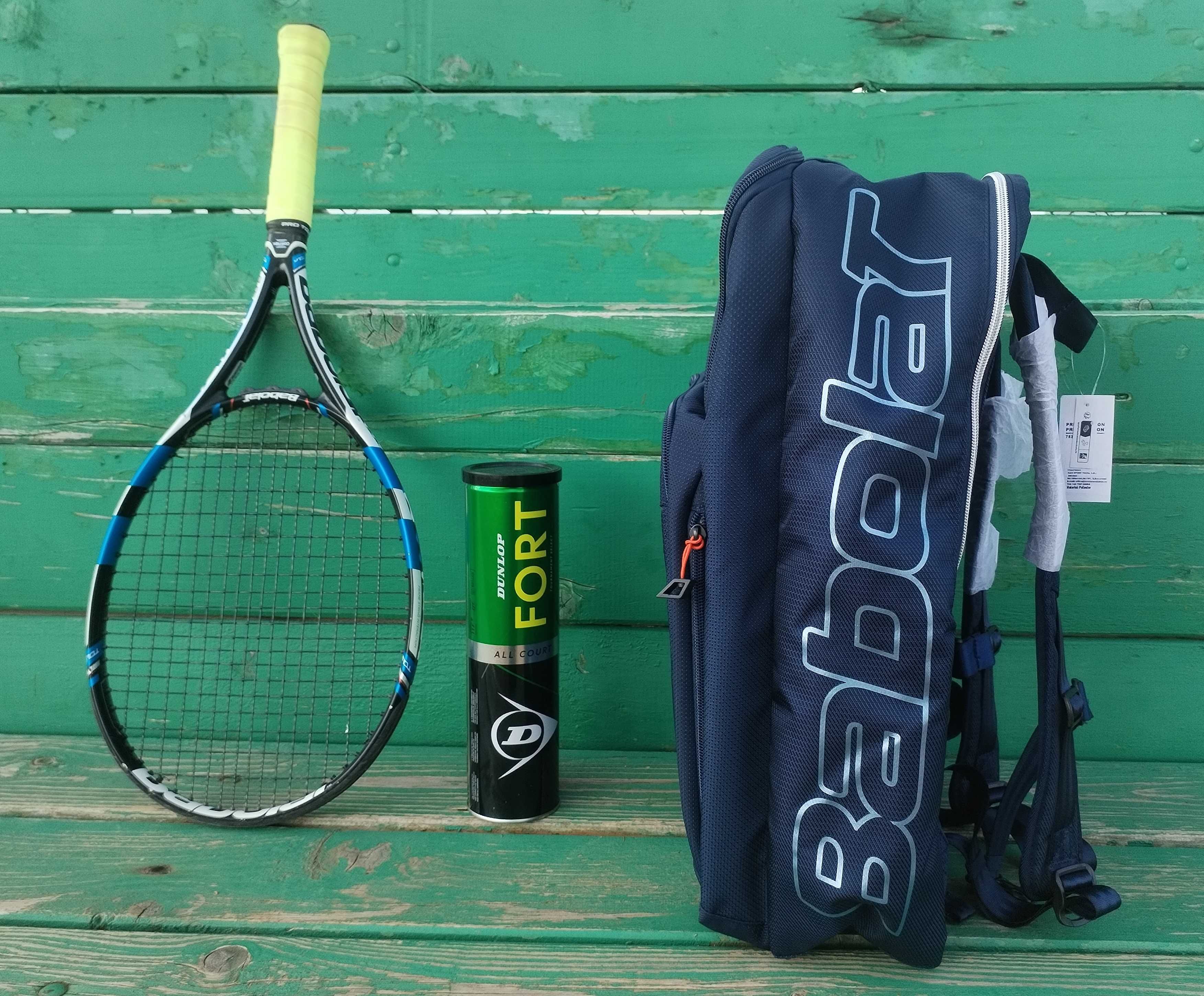 Racheta Babolat si rucsac