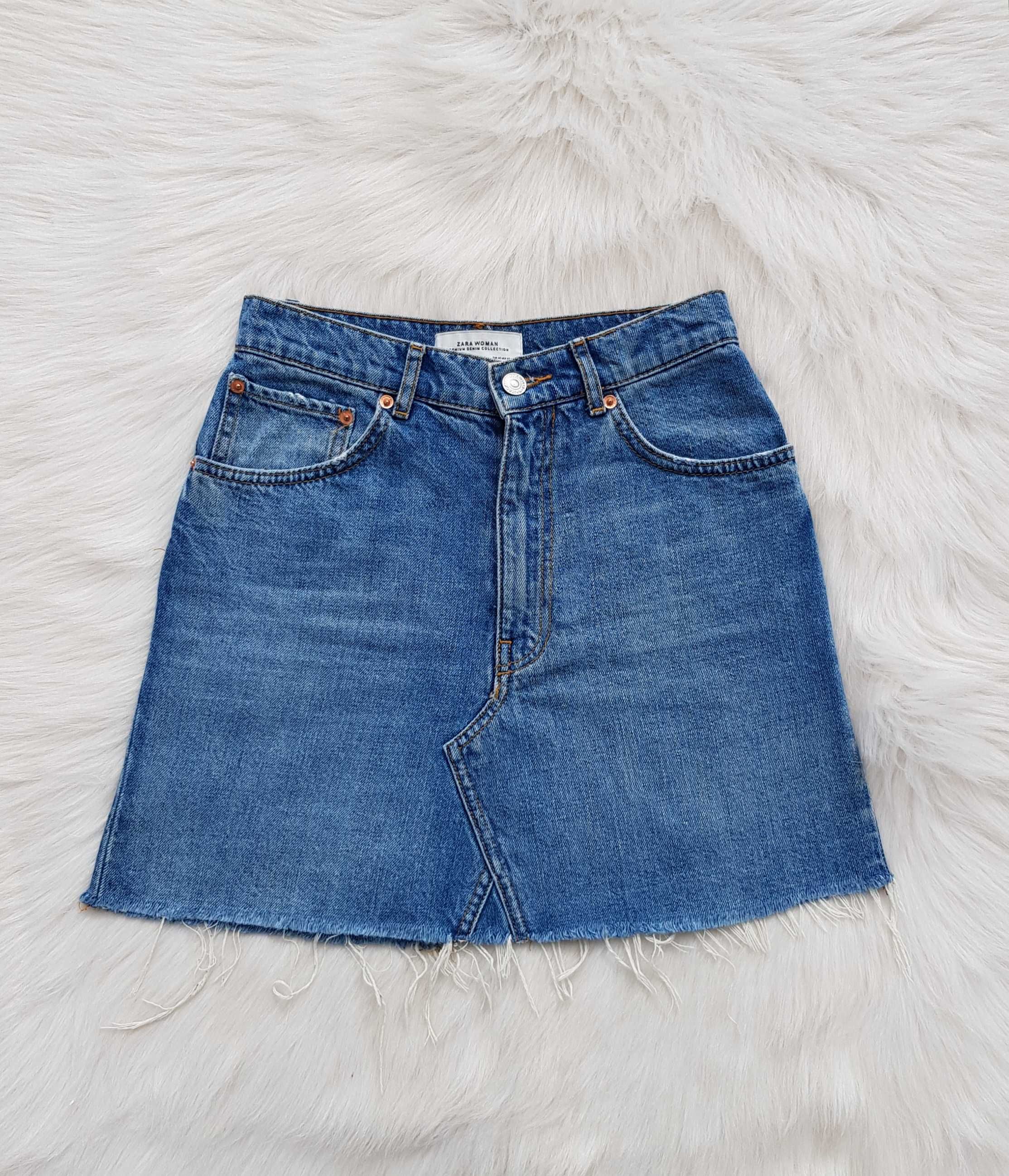 Дънкова пола ZARA размер XS-S