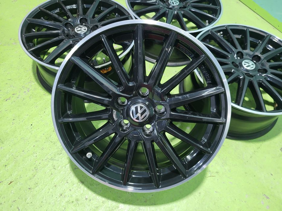 17 5x112 Vw Golf Touran Caddy Skoda Audi A3 5х112 черни