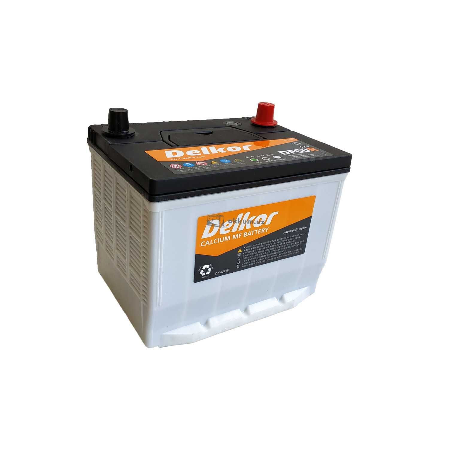 Аккумулятор DELKOR (Lacetti/Nexia/Malibu/Cobalt)