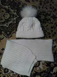 продам шапку+шарф зима р 54