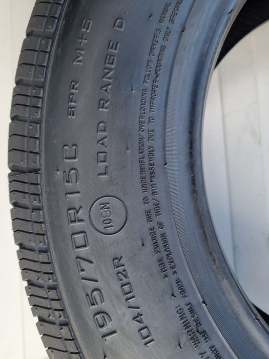 195/70 R15C, 108N (1000kg/anvelopa), SECURITY, Anvelope remorca M+S