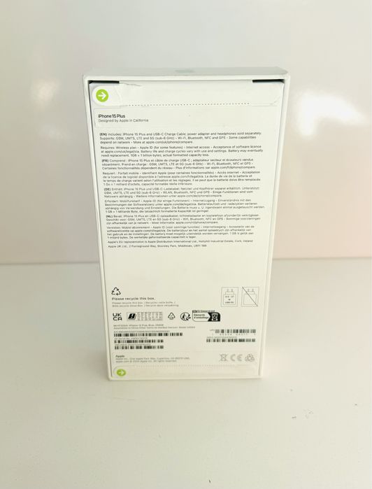 НОВ! Запечатан! iPhone 15 Plus 256GB Blue ГАРАНЦИЯ!