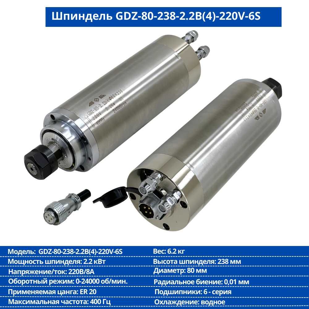 Шпиндель GDZ80/213/2.2B/220V/6S