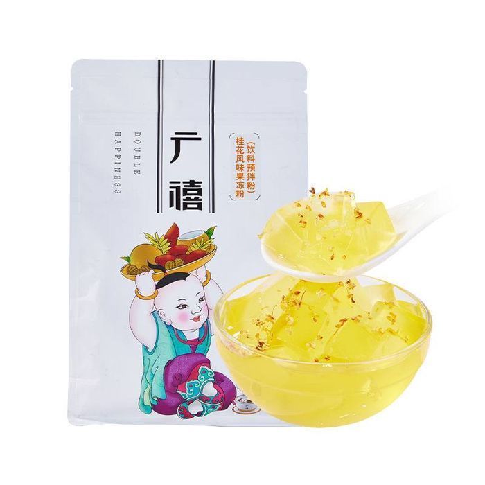 Цветочное пудинг-желе Османтус, Бабл ти тапиоки, Бабл чай,  Babl tea