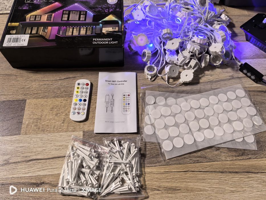 Înstalatie pentru casa exterior cu leduri 30m