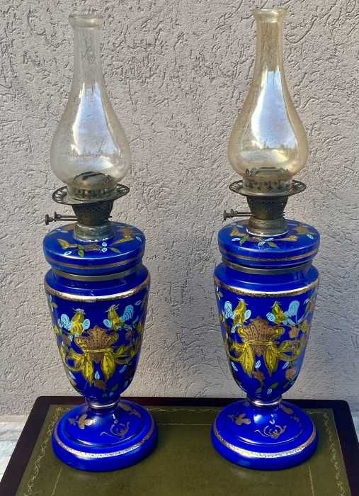 Opulent set 2 lampi stil Art Deco-model Legras-Franta