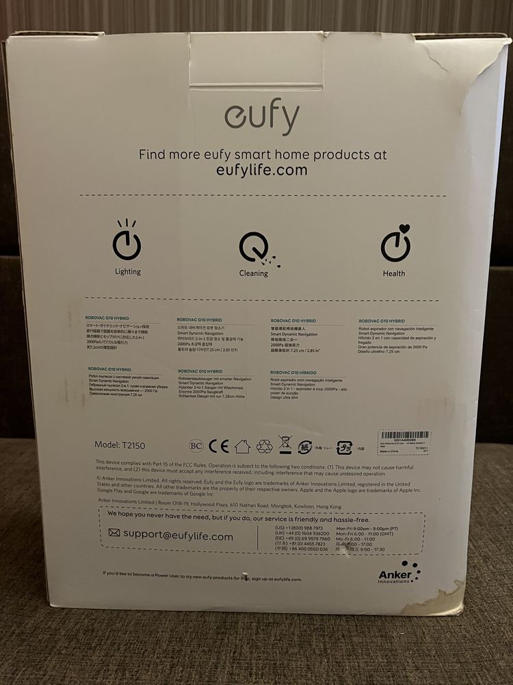 Aspirator & mop robot Eufy RoboVac G10 Hybrid