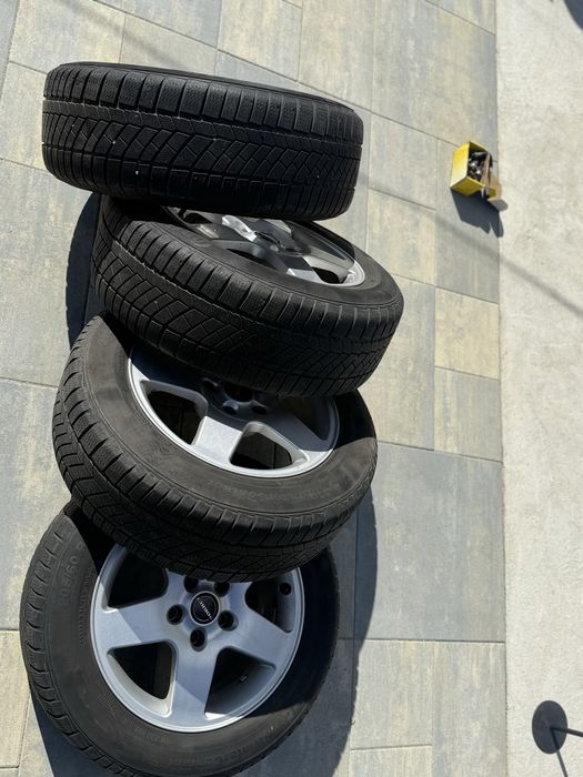 Set jante Borbet + anvelope iarna Continental