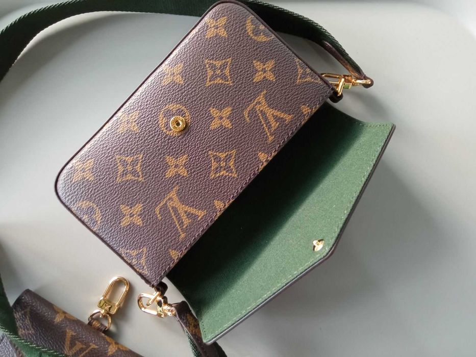 LOUIS VUITTON Дамска чанта през рамо мини Félicie Pochette Монограм