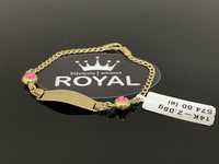 Bijuteria Royal CB : Bratara copil aur 14k 2,06 grame 14 cm lungime