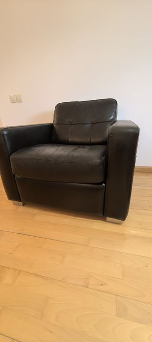 Fotoliu piele neagra
