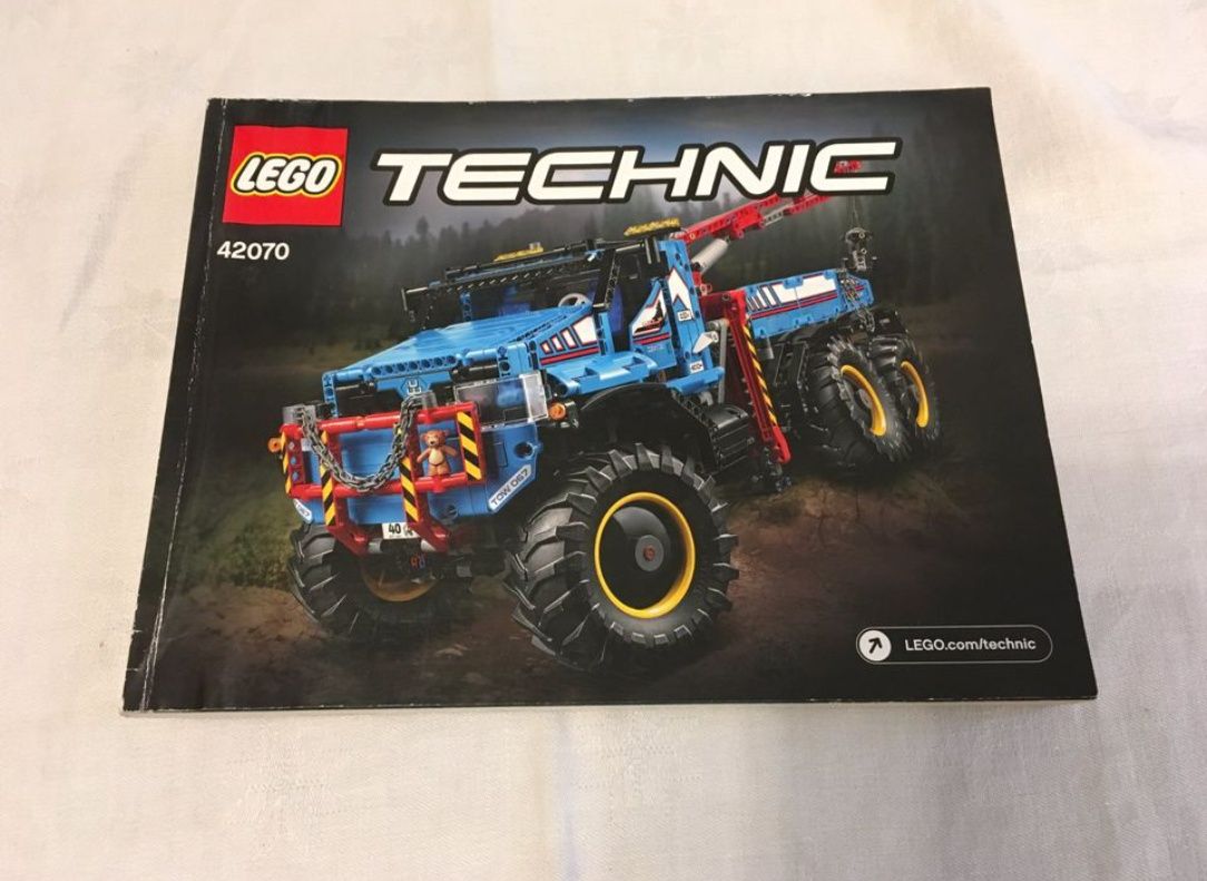 LEGO Technic 42070 6x6 All Terrain Tow Truck, лего, дистанционно