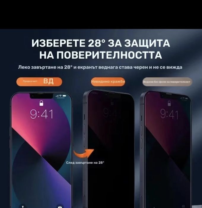 4 бр. Пълнопокриващо стъкло за защита на екрана за iPhone 15 Pro