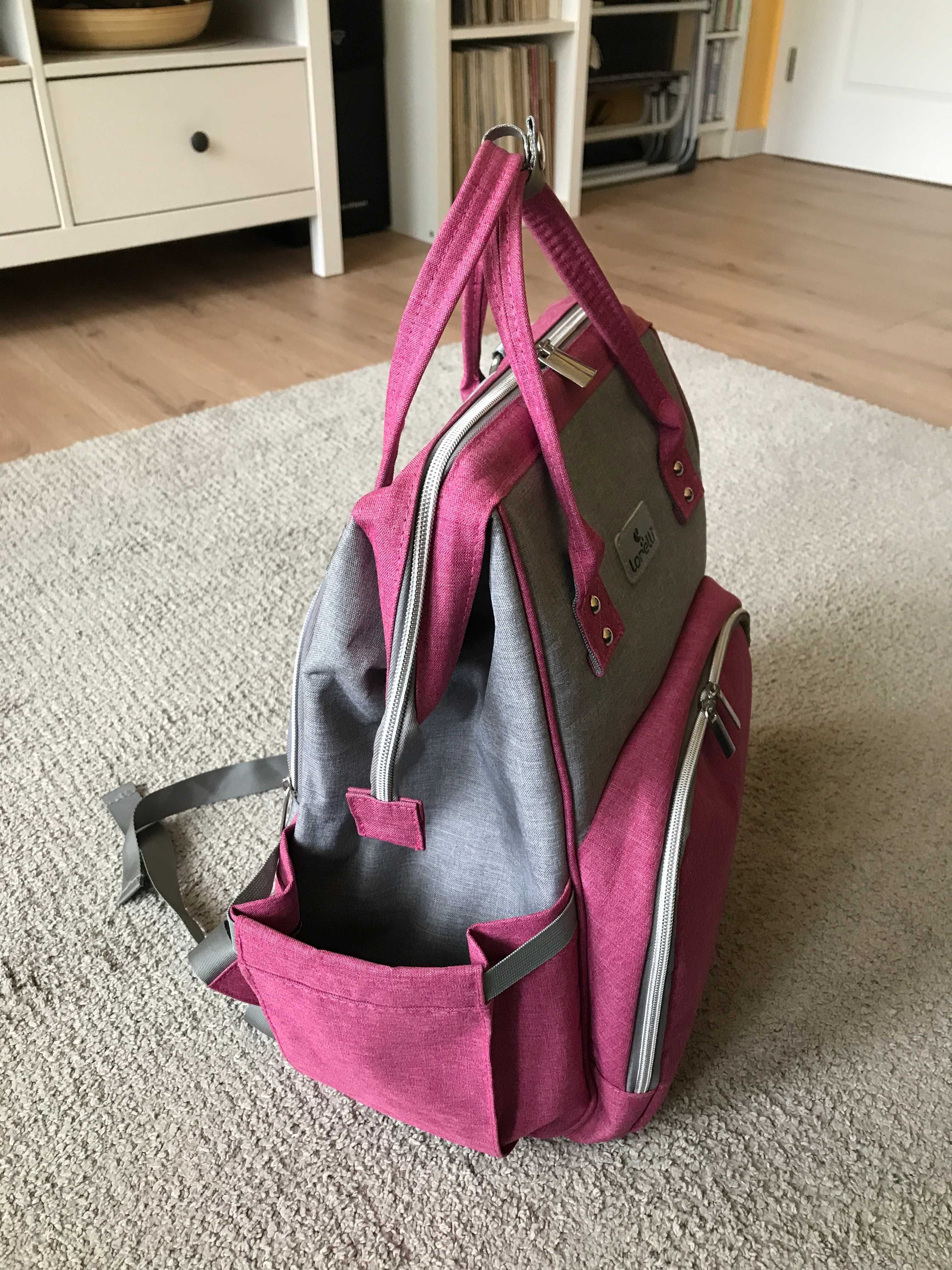 Раница за количка Lorelli Tina Pink & Grey