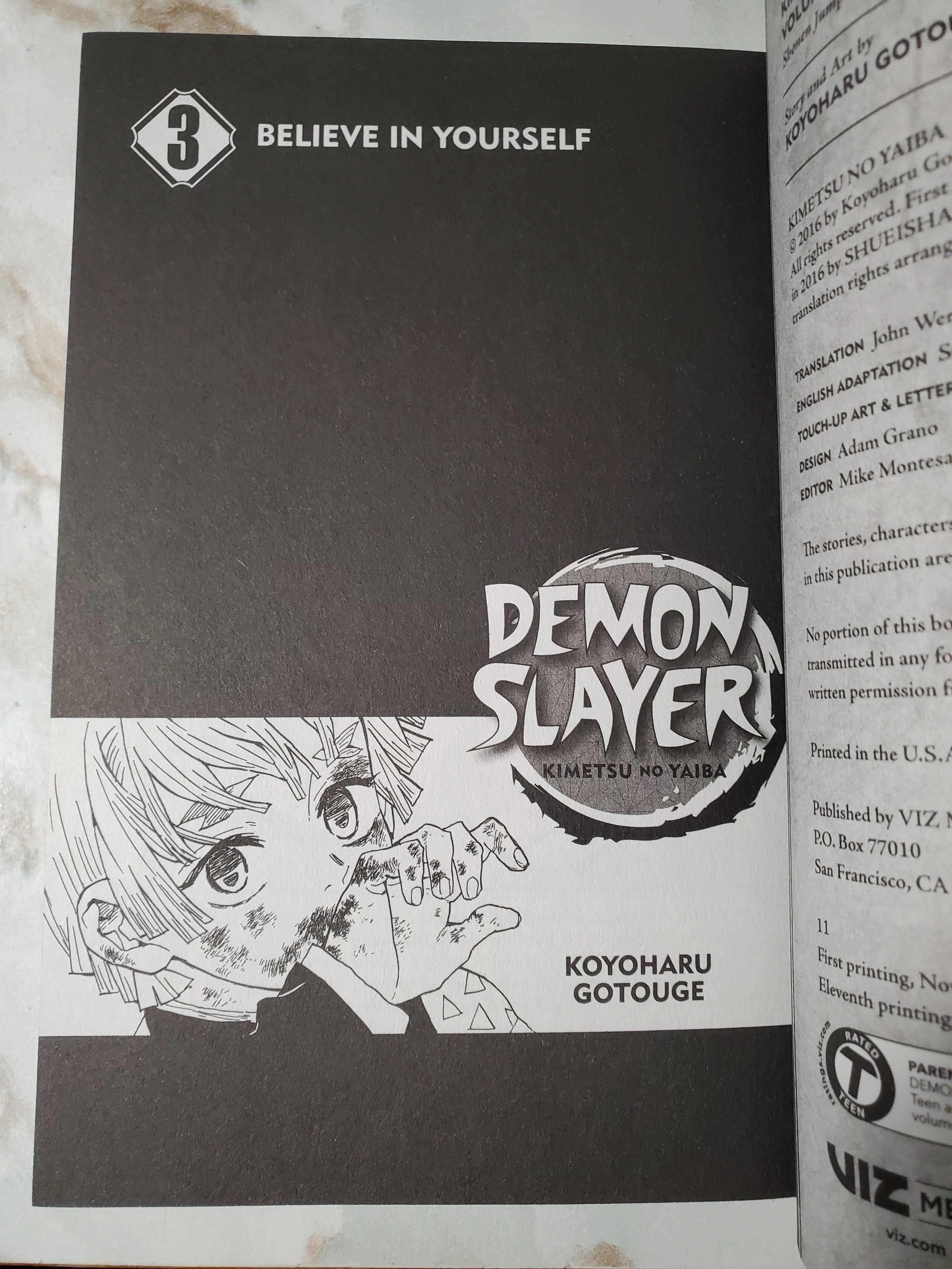 Manga: Demon Slayer vol 3