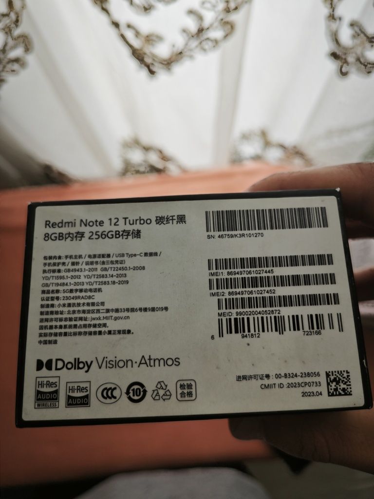 Redmi note 12 turbo