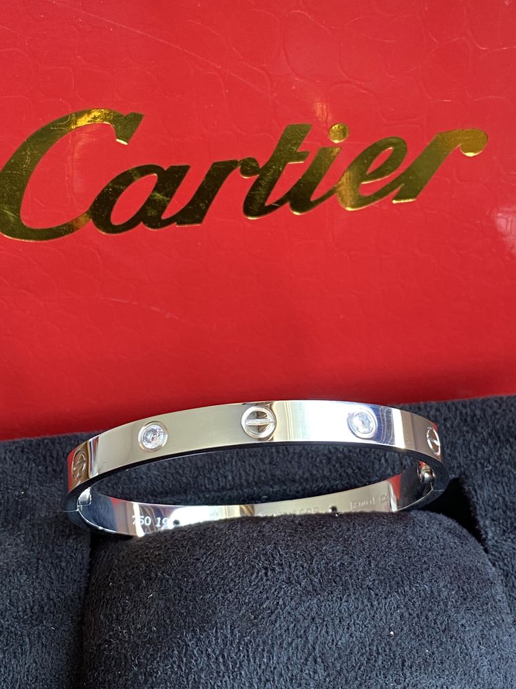 Brățară Cartier LOVE 19 White Gold 585 Diamond